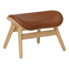 Umage 5573C5573-10 A Conversation Piece Ottoman in Oak with Cognac Hope leather