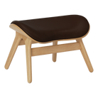 Umage 5573C5573-11 A Conversation Piece Ottoman in Oak with Brown Hope leather