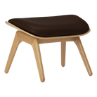 Umage 5583NC5583-11N The Reader Ottoman in Oak with Brown Hope leather