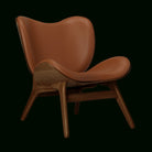 Umage 5700C5501-10 A Conversation Piece Lounge Chair, Low in Dark Oak and Cognac