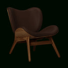 Umage 5700C5501-11 A Conversation Piece Lounge Chair, Low in Dark Oak and Brown