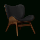 Umage 5700C5501-12 A Conversation Piece Lounge Chair, Low in Dark Oak and Black