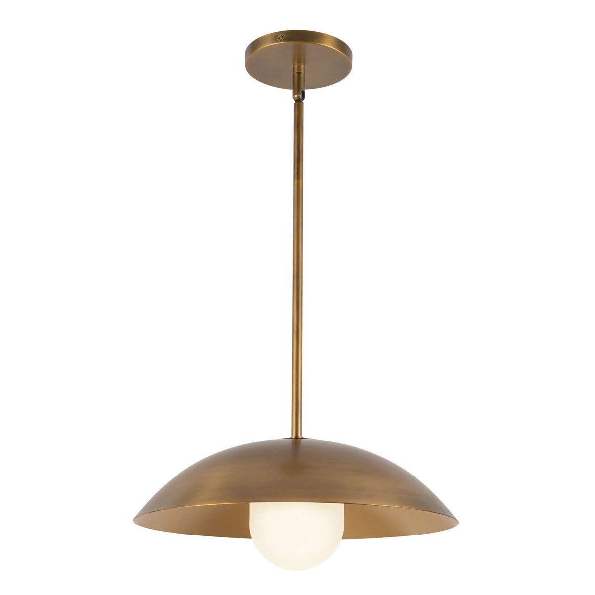 Kuzco Canada - PD10814-BK/OP - One Light Pendant - Umbra - Black/Opal Glass