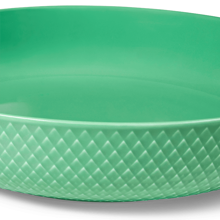 Lyngby Porcelæn 201919 Bol de service Rhombe Color en vert