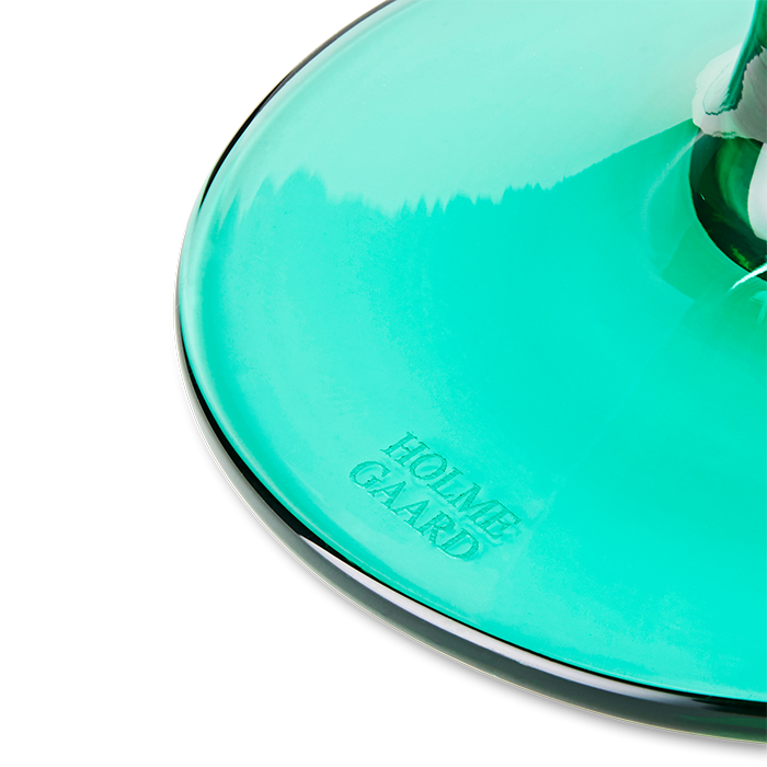 Holmegaard 4300488 Verre Flow sur pied vert émeraude