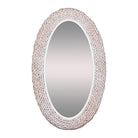 Varaluz - 457MI24MWW - Wall Mirror - Athena - Matte White/Whitewash Seagrass