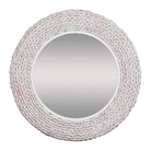 Varaluz - 457MI30MWW - Wall Mirror - Athena - Matte White/Whitewash Seagrass