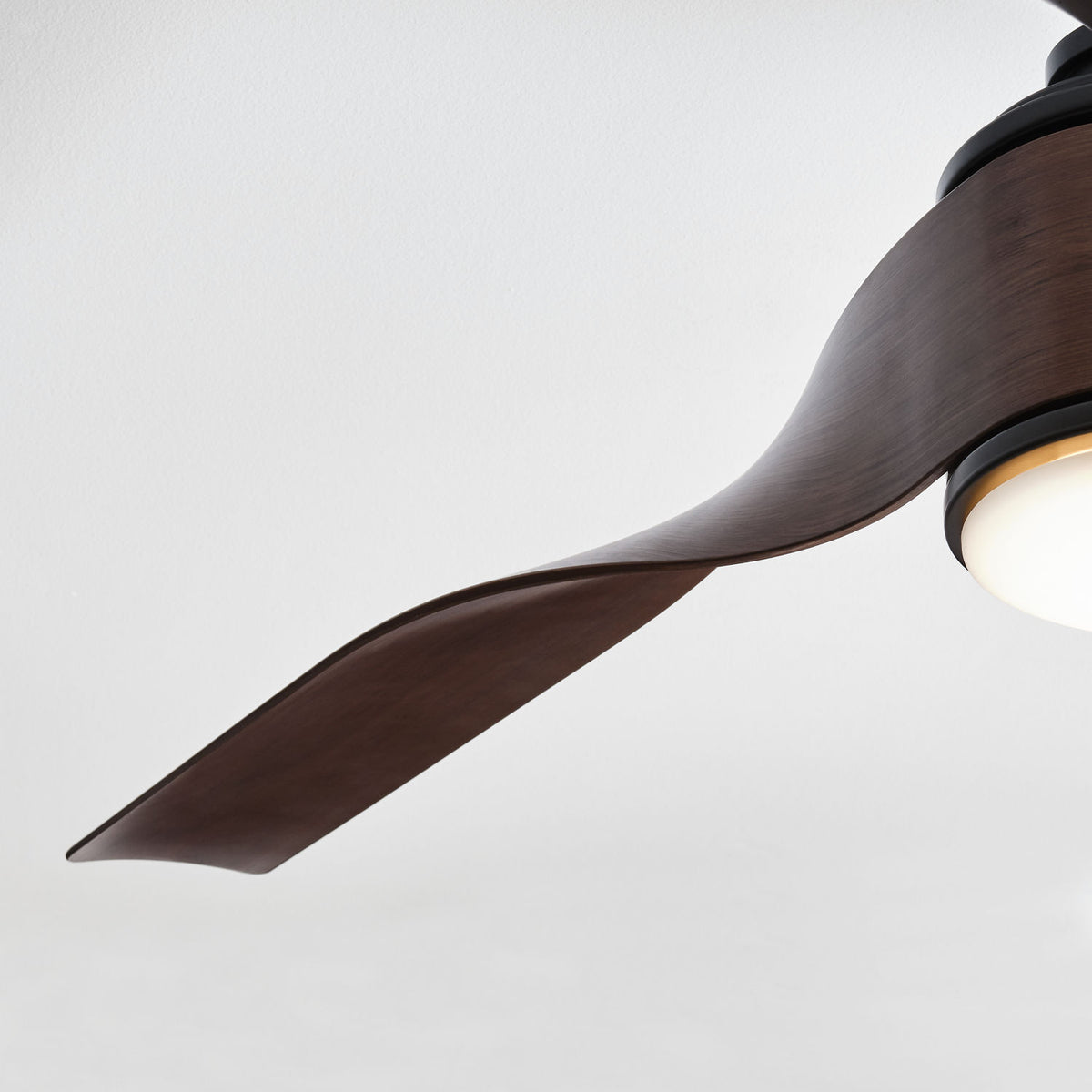 Confort visuel Ventilateur  Collection 3TOSM60MBKDWD Touro Smart 60" LED Ceiling Ventilateur 