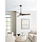 Confort visuel Ventilateur  Collection 3TOSM60MBKDWD Touro Smart 60" LED Ceiling Ventilateur 