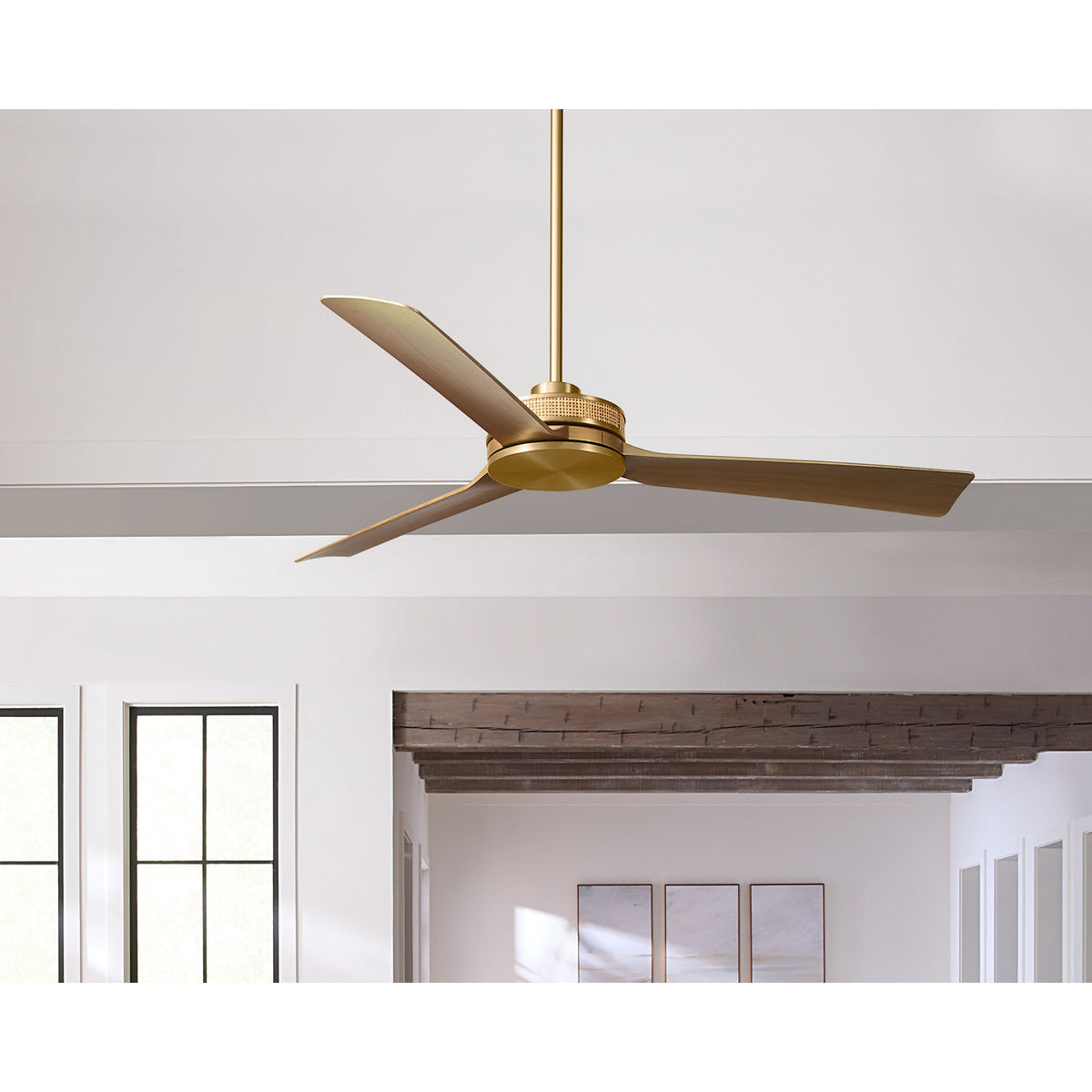 Confort visuel Ventilateur  Collection 3ELASM56BBSNH Elara Smart Plafond 56" Ventilateur 