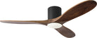 Visual Comfort Fan Collection 3MAVHSM52MBKD Maverick Smart 52" Hugger LED Ceiling Fan in Matte Black with Dark Walnut Blades