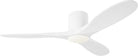 Visual Comfort Fan Collection 3MAVHSM52RZWD Maverick Smart 52" Hugger LED Ceiling Fan in Matte White