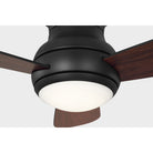 Confort visuel Ventilateur  Collection 3OBSHR32MBKD Orbis Hugger Plafonnier LED Ventilateur 