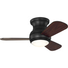 Confort visuel Ventilateur  Collection 3OBSHR32MBKD Orbis Hugger Plafonnier LED Ventilateur 