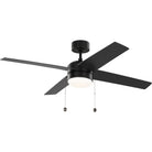 Visual Comfort Fan Collection 4LNI52MBKAWD Loni 52" LED Pull Chain Ceiling Fan