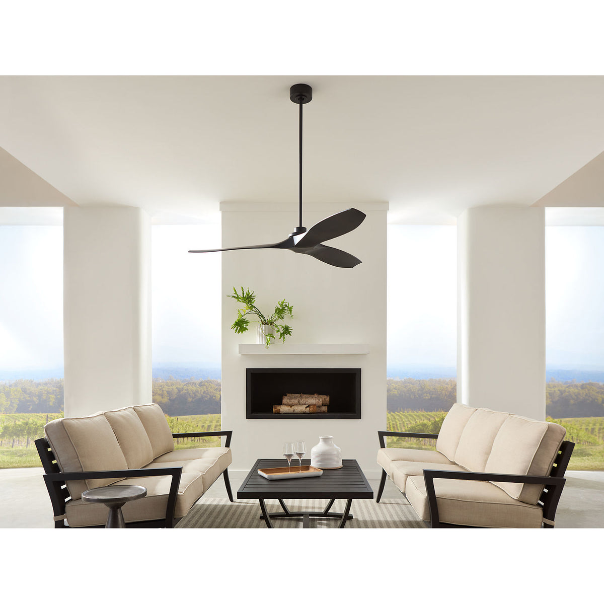 Visual Comfort Fan Collection 3CLNCSM60MBK Collins Coastal Smart Ceiling Fan