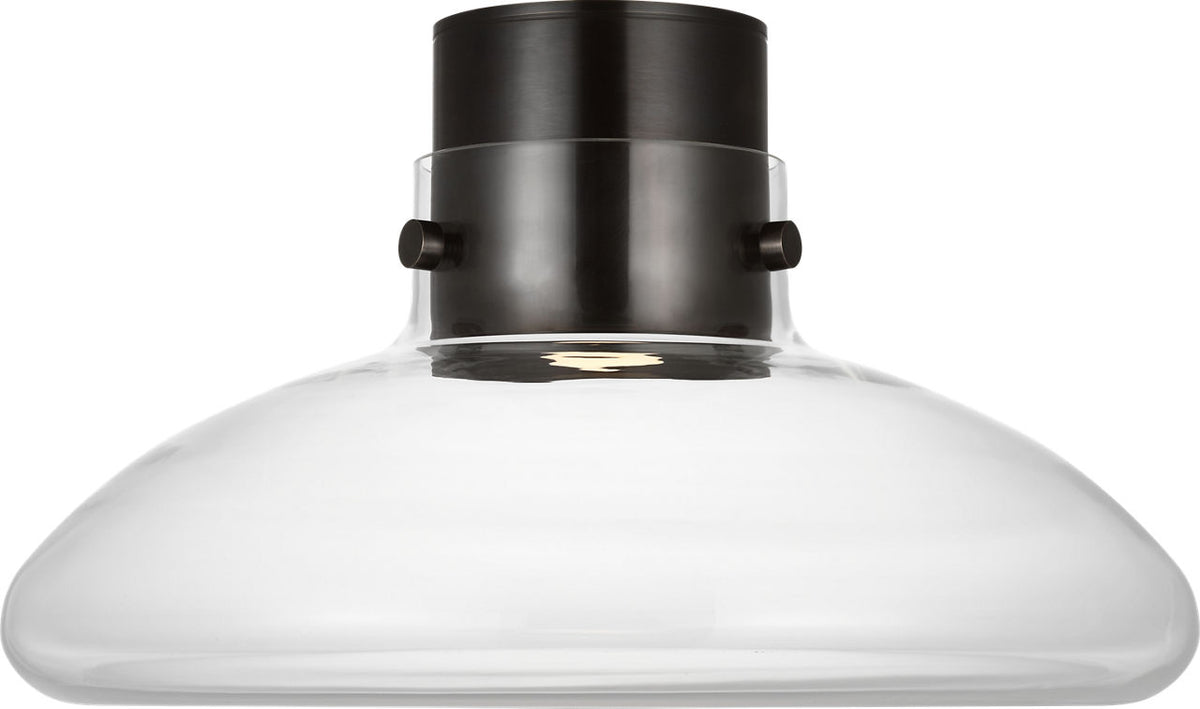 Visual Comfort Modern Collection - AKFM592WDBBZCE - Morgan 18 Flush Mount - Morgan - Burnished Bronze with Clear Glass