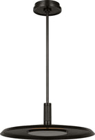Collection moderne Visual Comfort - AKPD17027BZ/DB - Grande soucoupe Suspension - Soucoupe - Bronze foncé et laiton noirci