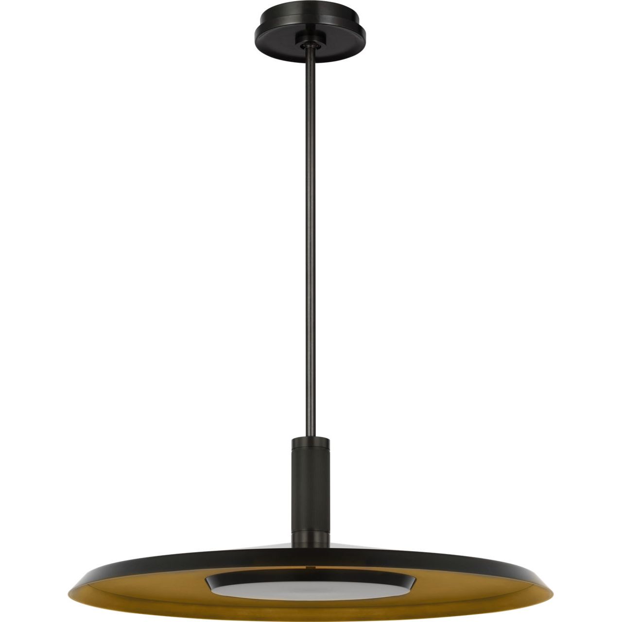Visual Comfort Modern Collection - AKPD17127BZ/DB - Saucer X-Large Pendant - Saucer - Dark Bronze and Darkened Brass