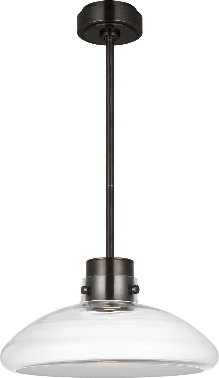 Visual Comfort Modern Collection - AKPD594WDBBZCE - Morgan 16 Pendant - Morgan - Burnished Bronze with Clear Glass