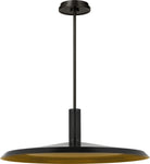 Collection moderne Visual Comfort - AKPD683WDBZDB - Saucer Direct 24 Suspension - Soucoupe - Bronze et laiton noirci