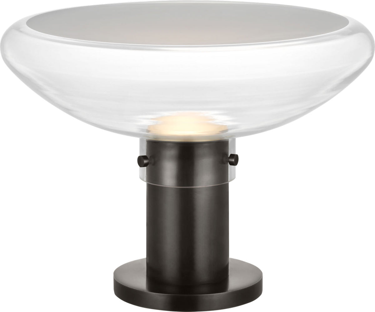Visual Comfort Modern Collection - AKTB681WDBBZCE - Morgan 16 Table Lamp - Morgan - Burnished Bronze with Clear Glass