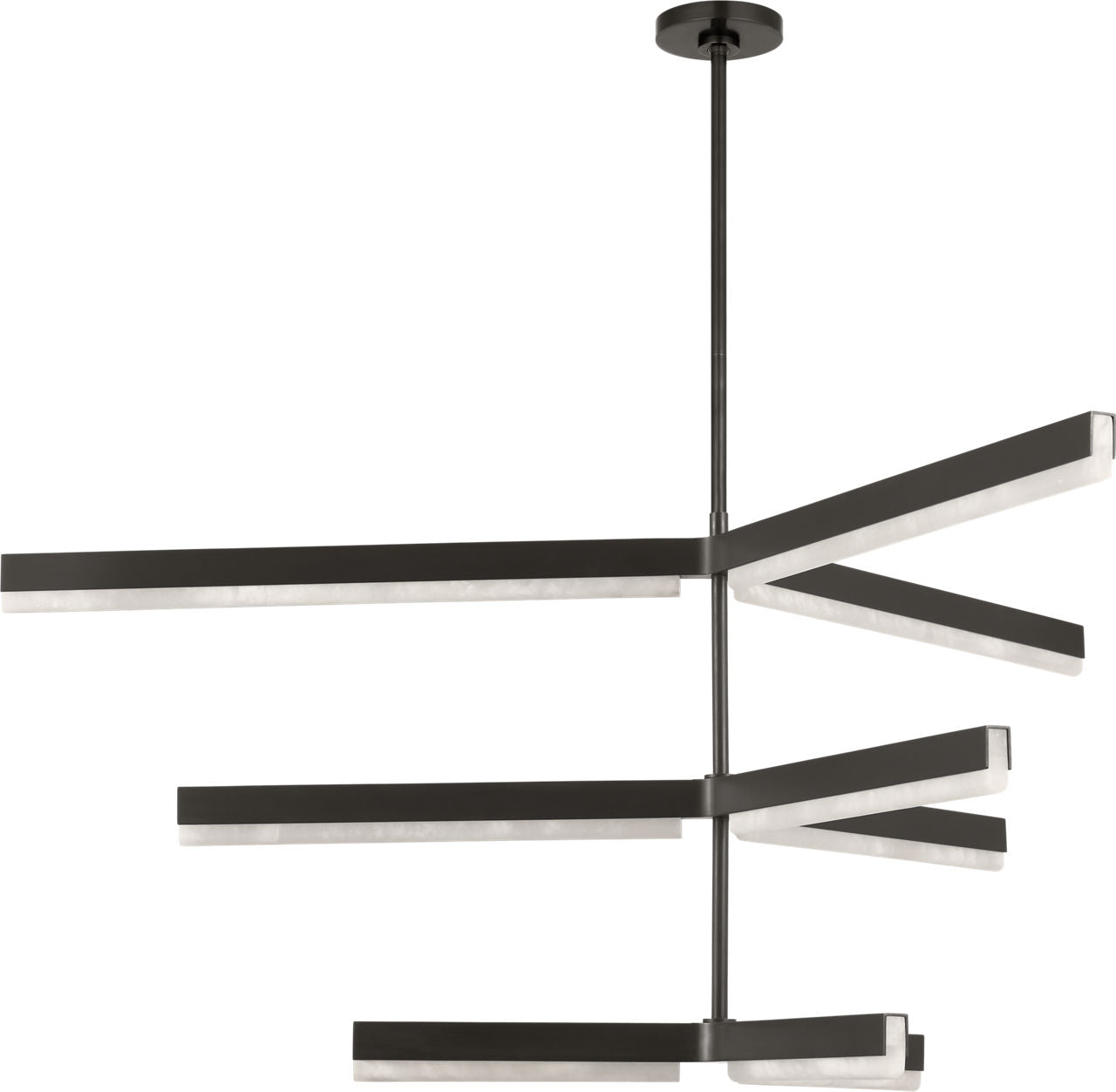 Visual Comfort Modern Collection - KWCH70527BZALB - Linea 56 Three Tier Chandelier - Linea - Bronze