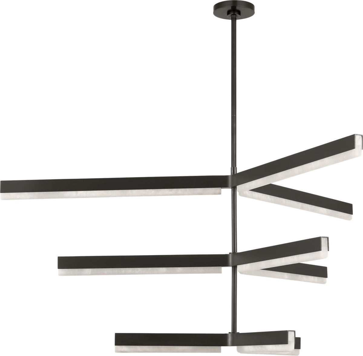 Visual Comfort Modern Collection - KWCH70527BZALB - Linea 56 Three Tier Chandelier - Linea - Bronze