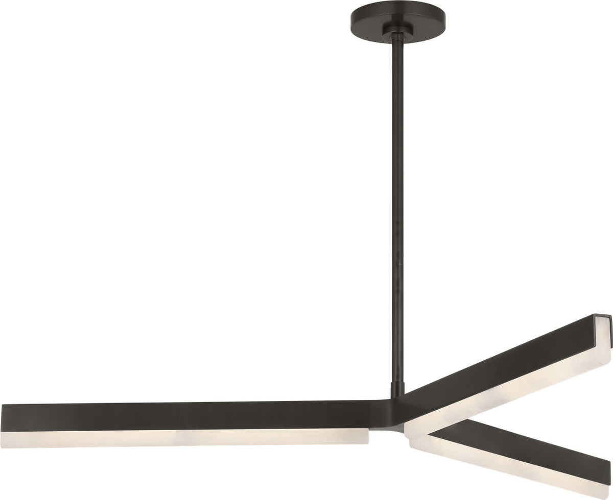 Visual Comfort Modern Collection - KWCH70627BZALB - Linea 42 Chandelier - Linea - Bronze