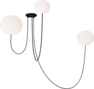 Visual Comfort Modern Collection - PBCH38027OPB - Helium Array 3-Light Chandelier - Helium - Matte Black