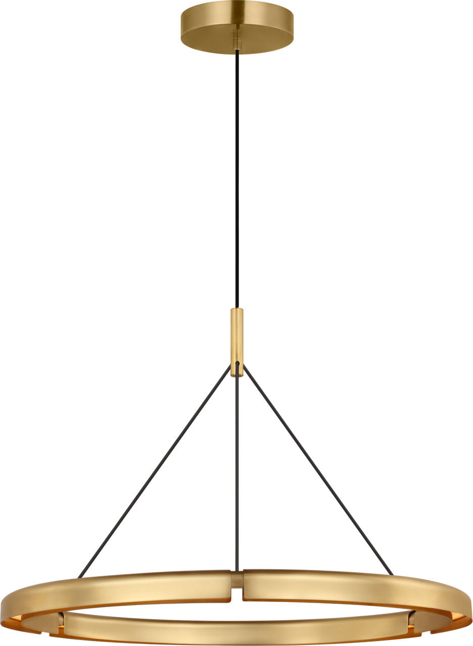 Visual Comfort Modern Collection - PBCH80327HAB - Cloak 30 Chandelier - Cloak - Hand-Rubbed Antique Brass