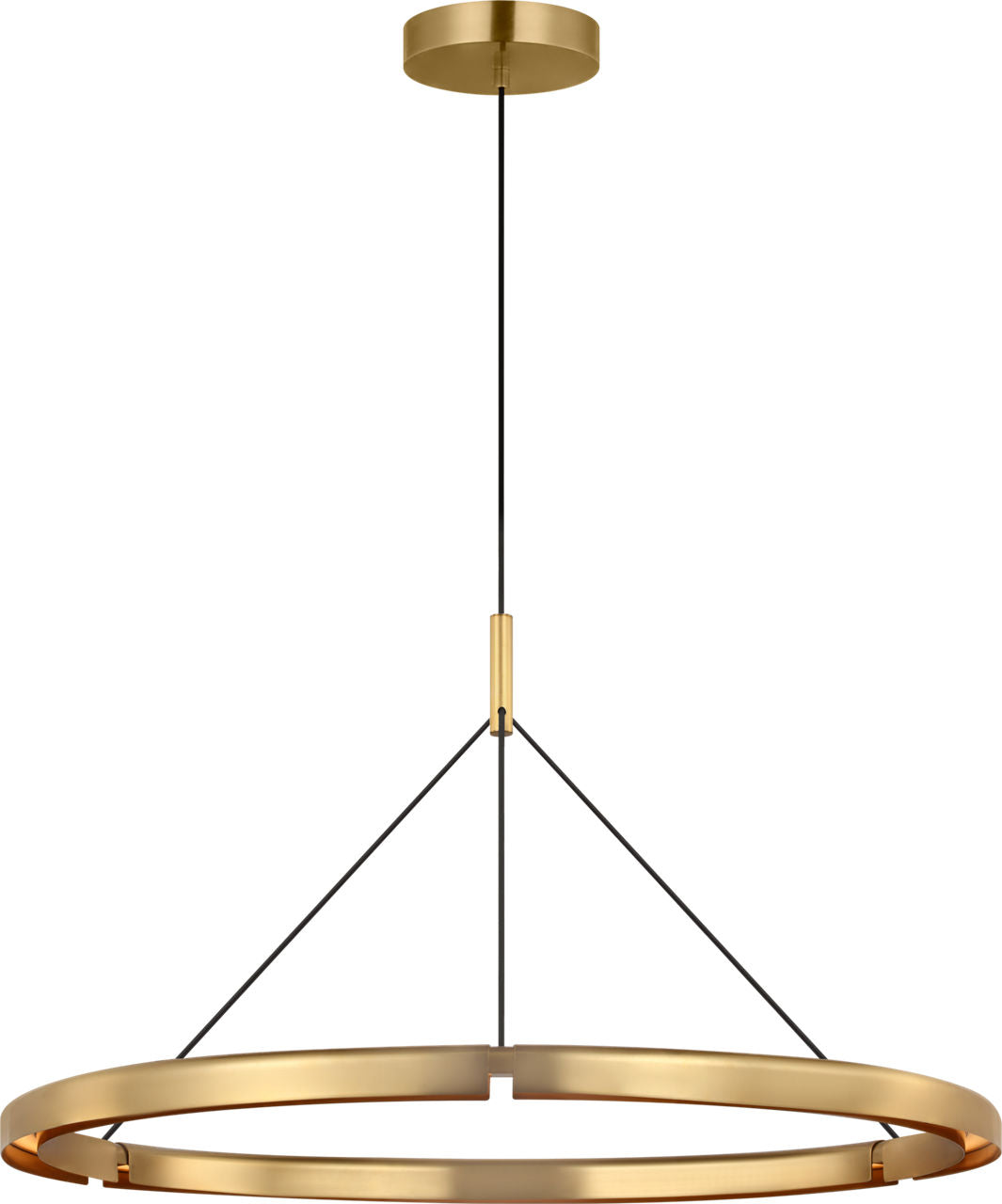 Visual Comfort Modern Collection - PBCH80427HAB - Cloak 36 Chandelier - Cloak - Hand-Rubbed Antique Brass