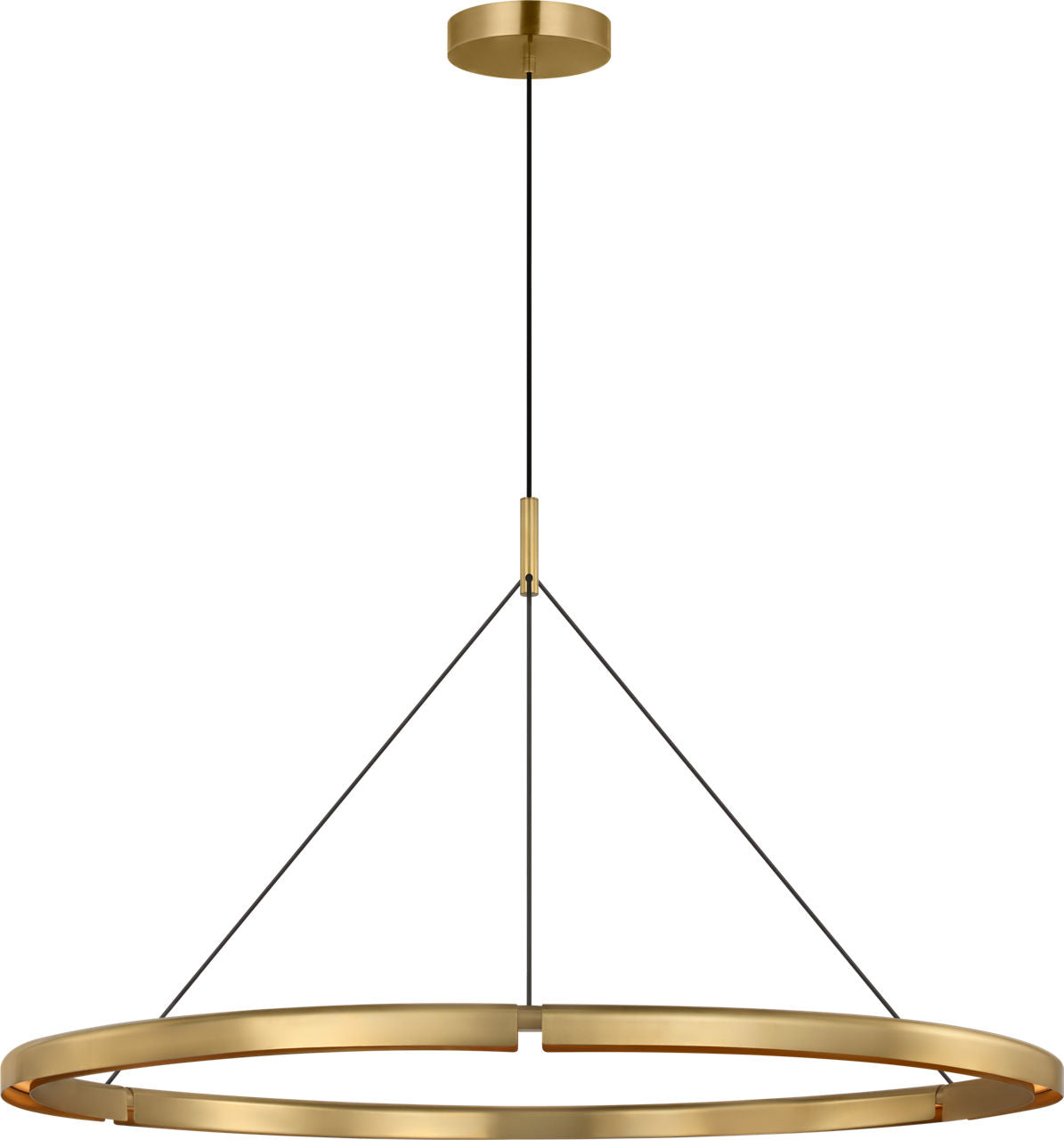Visual Comfort Modern Collection - PBCH80527HAB - Cloak 48 Chandelier - Cloak - Hand-Rubbed Antique Brass