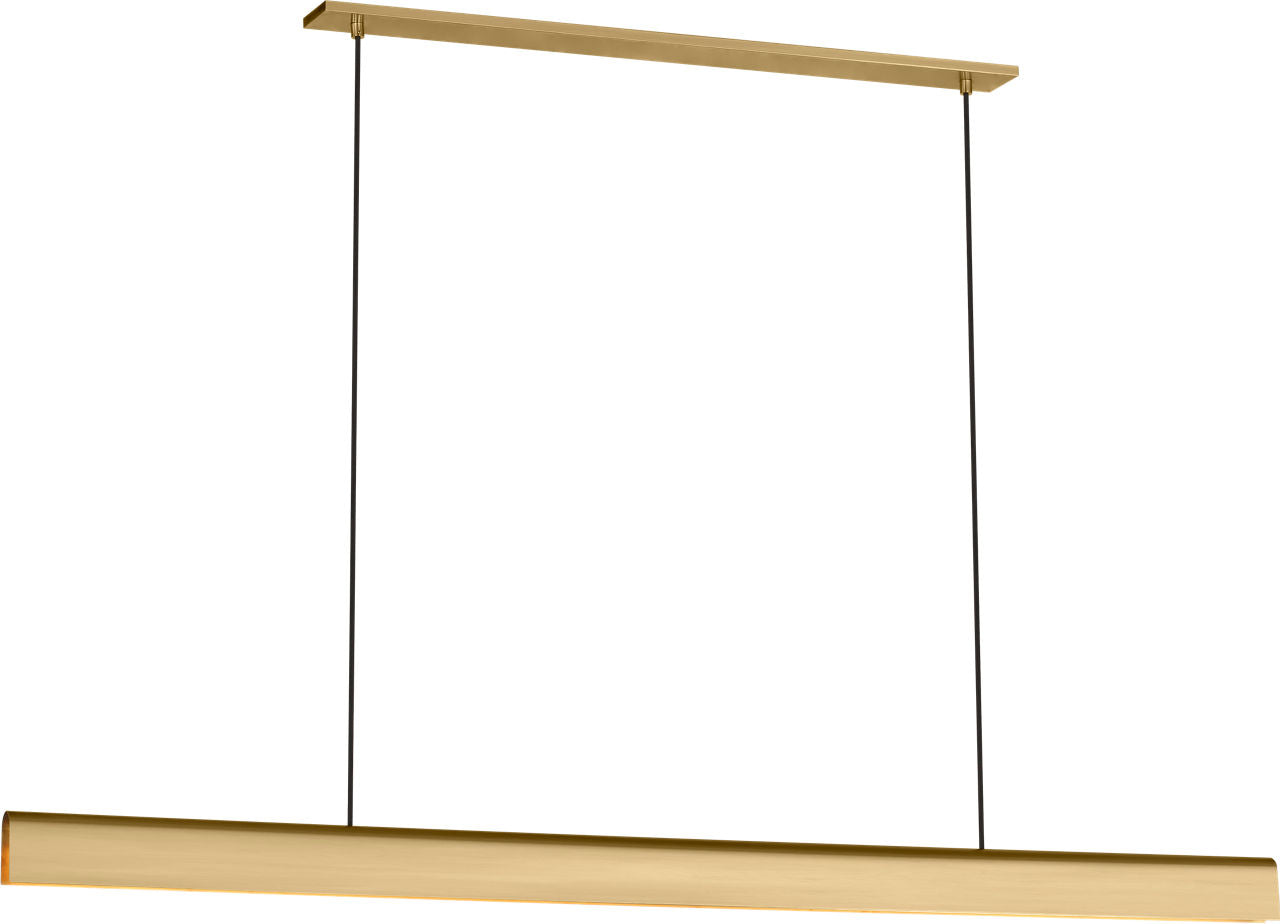 Visual Comfort Modern Collection - PBLS79927HAB - Cloak 60 Linear Chandelier - Cloak - Hand-Rubbed Antique Brass