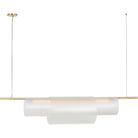 Collection Visual Comfort Modern - PBLS80627HABEG - Trace 60 Double Linéaire Suspendu - Trace - Laiton antique frotté à la main