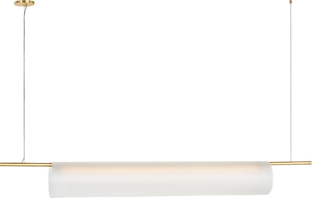Visual Comfort Modern Collection - PBLS80727HABEG - Trace 72 Single Linear Chandelier - Trace - Hand-Rubbed Antique Brass