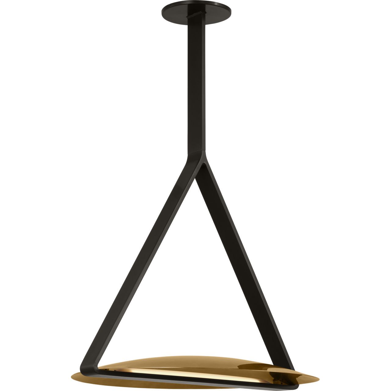 Visual Comfort Modern Collection - PBPD35027BZ/NB - Cymbal Large Pendant - Cymbal - Dark Bronze and Natural Brass