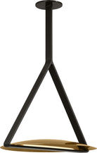 Collection Visual Comfort Modern - PBPD35027BZ/NB - Grande cymbale Suspension - Cymbale - Bronze foncé et laiton naturel
