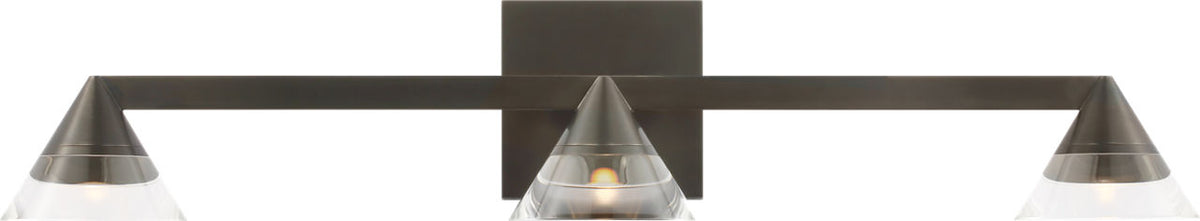 Visual Comfort Modern Collection - SLBA75827BZCG - Midrand Crystal 26 Vanity - Midrand - Bronze