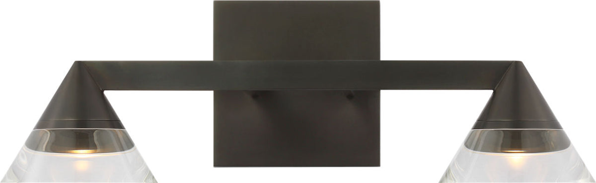 Visual Comfort Modern Collection - SLBA75927BZCG - Midrand Crystal 15 Vanity - Midrand - Bronze