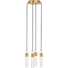 Visual Comfort Modern Collection - SLCH39927NB - Lassell 4-Light Chandelier - Lassell - Natural Brass