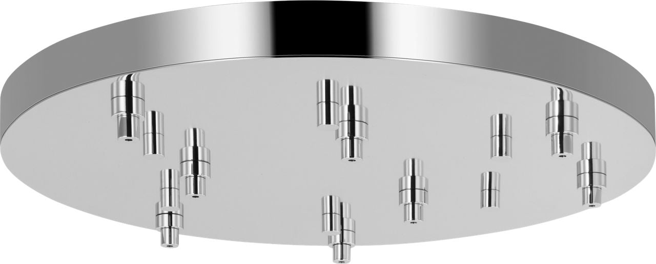 Visual Comfort Modern Collection - SLCH578N - 24" Round Multiport Canopy - Multiport Canopy - Polished Nickel
