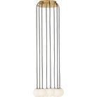 Collection Visual Comfort Modern - SLCH59027HAB - Orbet 8 lampes Suspendu - Orbet - Laiton antique frotté à la main