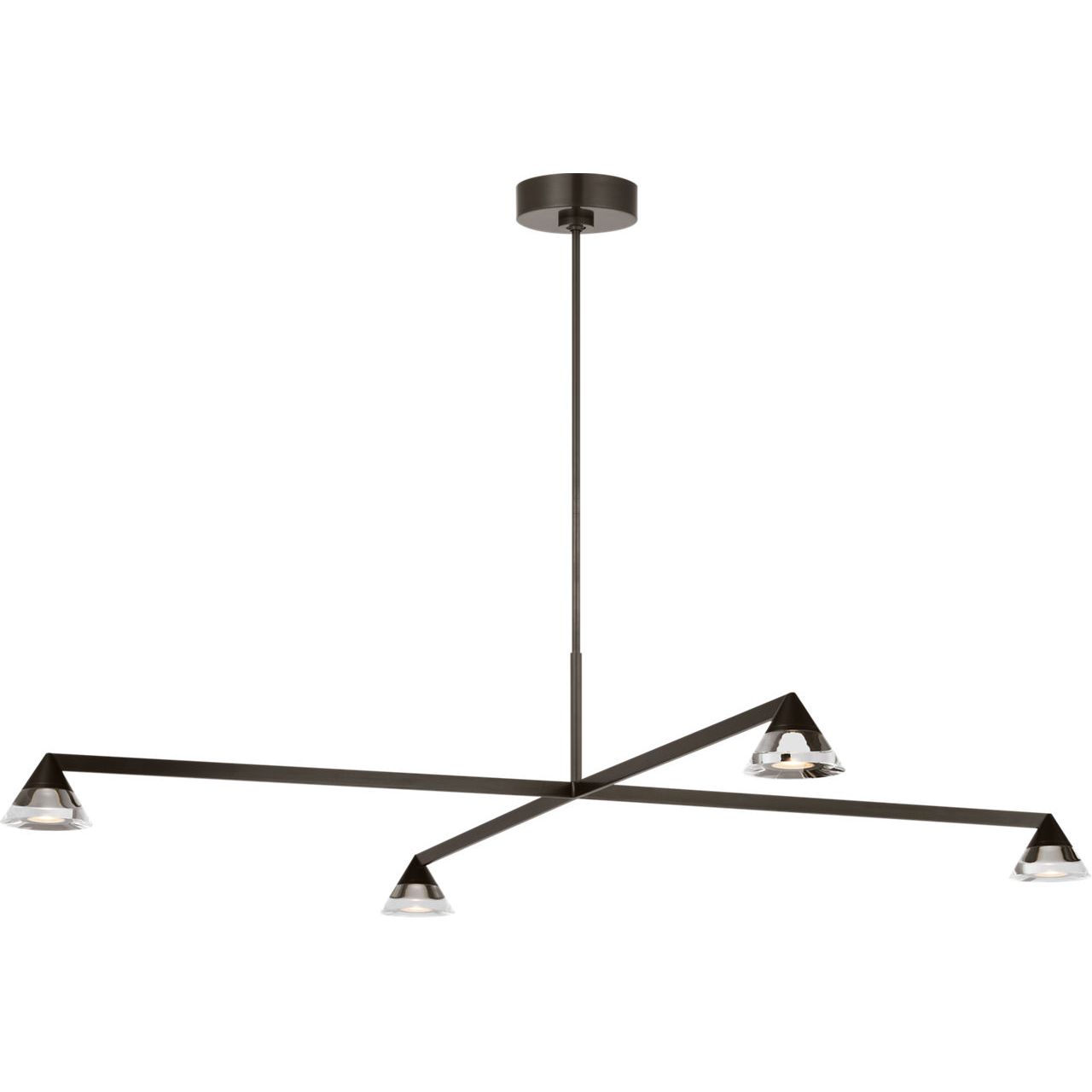Visual Comfort Modern Collection - SLCH75227BZCG - Midrand Crystal 52 Chandelier - Midrand - Bronze