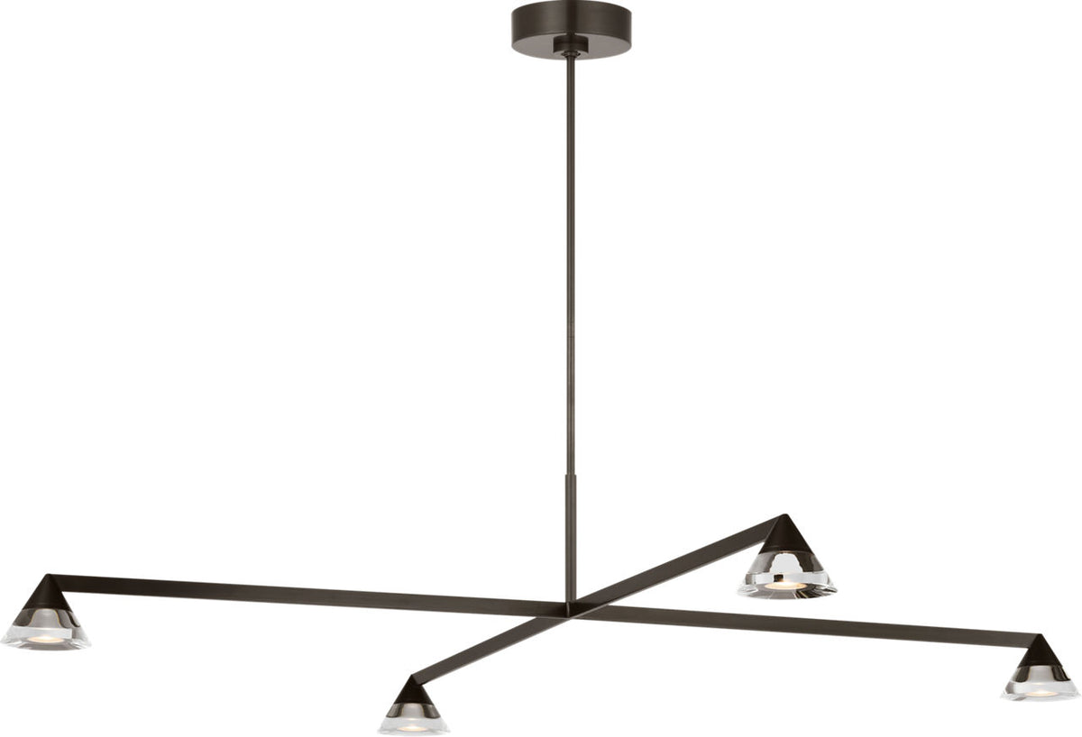 Visual Comfort Modern Collection - SLCH75227BZCG - Midrand Crystal 52 Chandelier - Midrand - Bronze