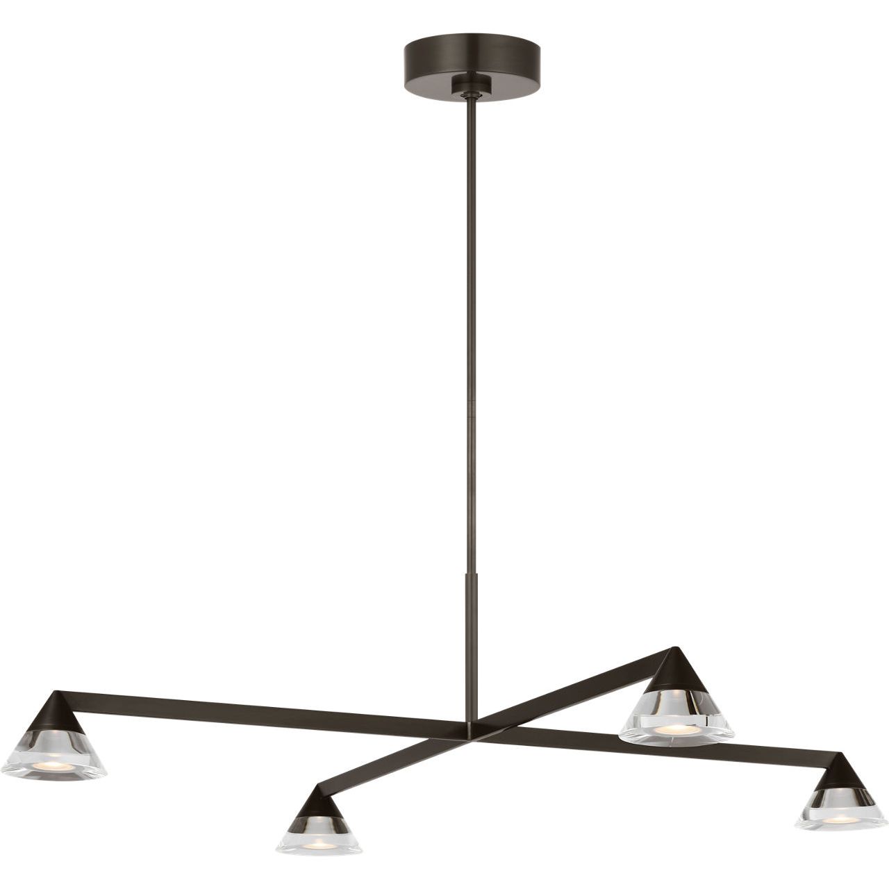 Visual Comfort Modern Collection - SLCH75427BZCG - Midrand Crystal 37 Chandelier - Midrand - Bronze