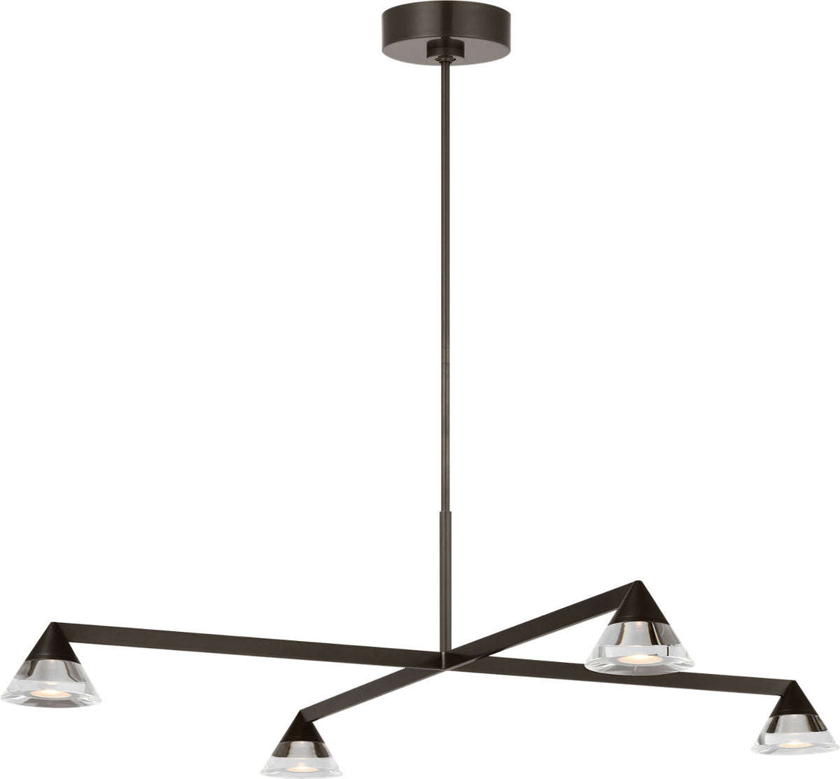 Visual Comfort Modern Collection - SLCH75427BZCG - Midrand Crystal 37 Chandelier - Midrand - Bronze