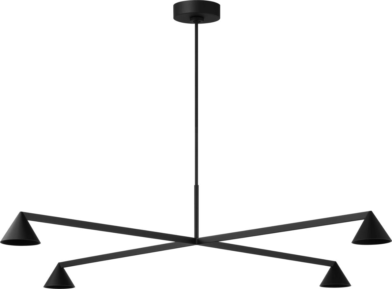 Visual Comfort Modern Collection - SLCH78427B - Midrand 52 Chandelier - Midrand - Nightshade Black