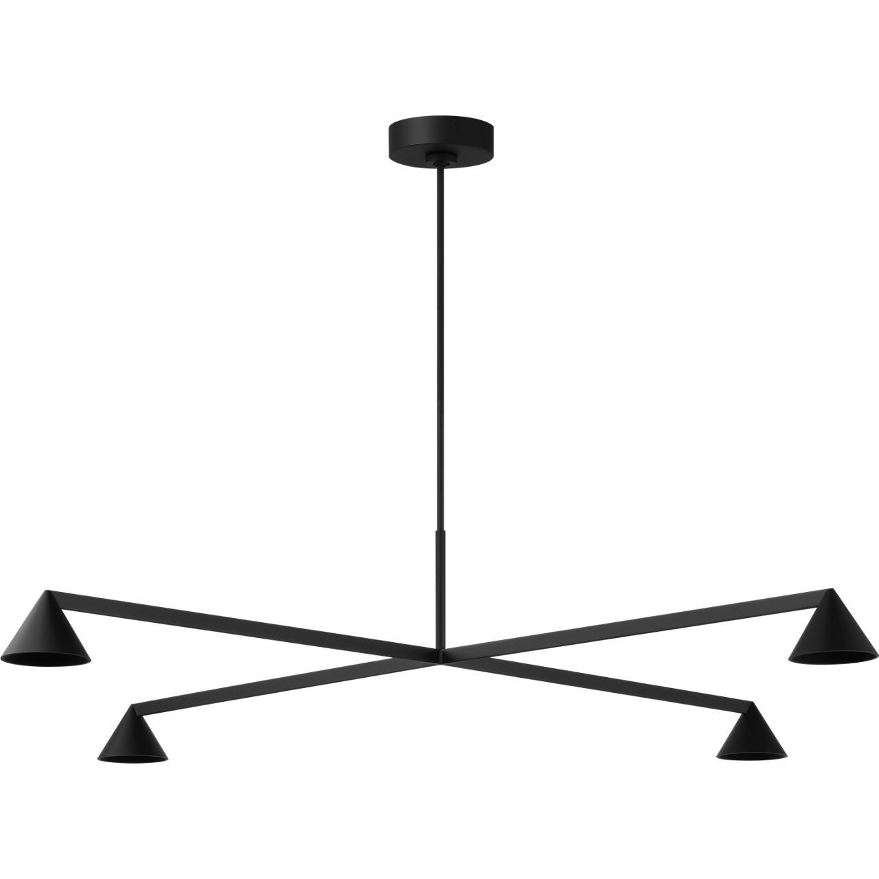 Visual Comfort Modern Collection - SLCH78427B - Midrand 52 Chandelier - Midrand - Nightshade Black