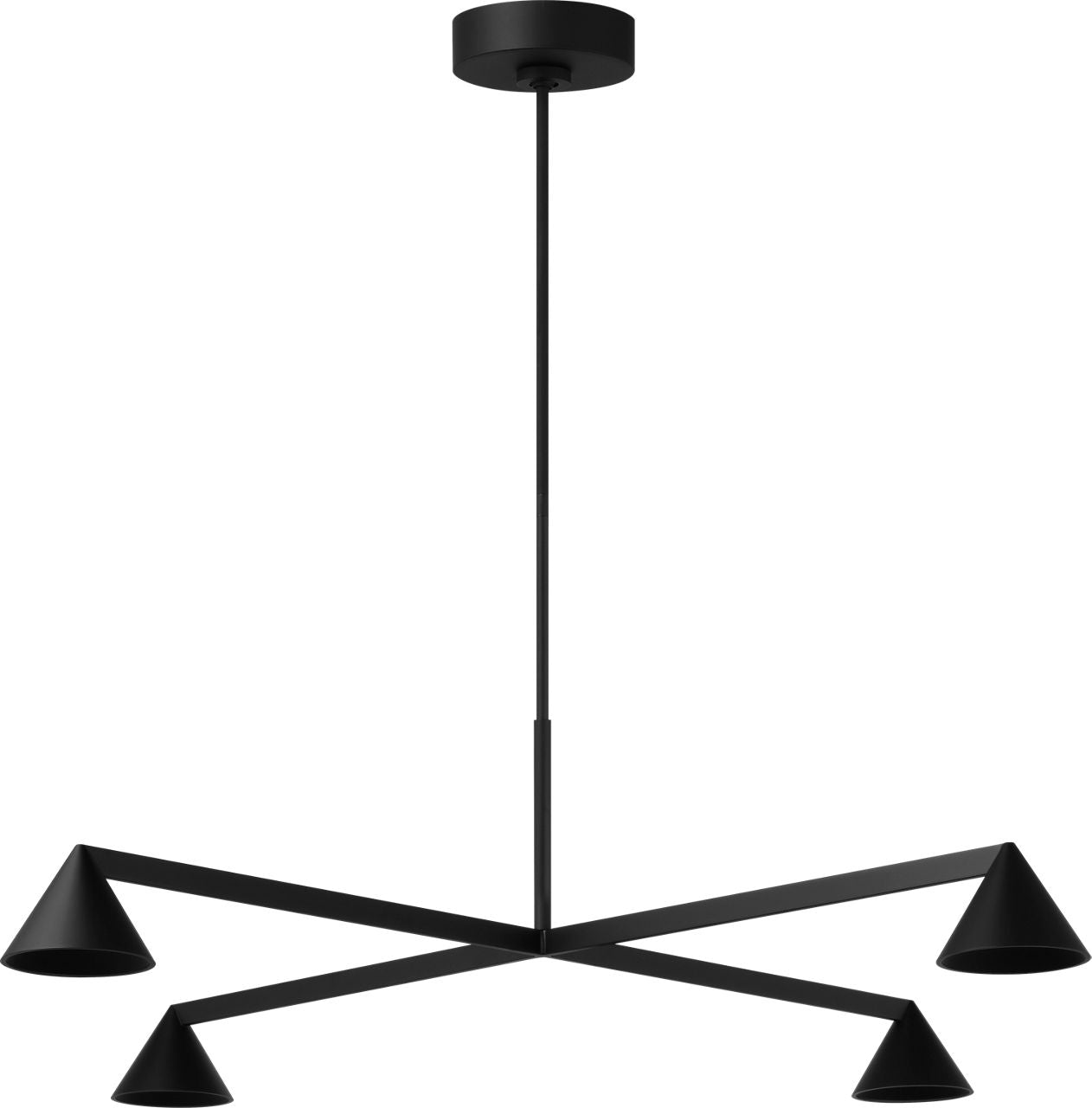 Visual Comfort Modern Collection - SLCH78627B - Midrand 37 Chandelier - Midrand - Nightshade Black